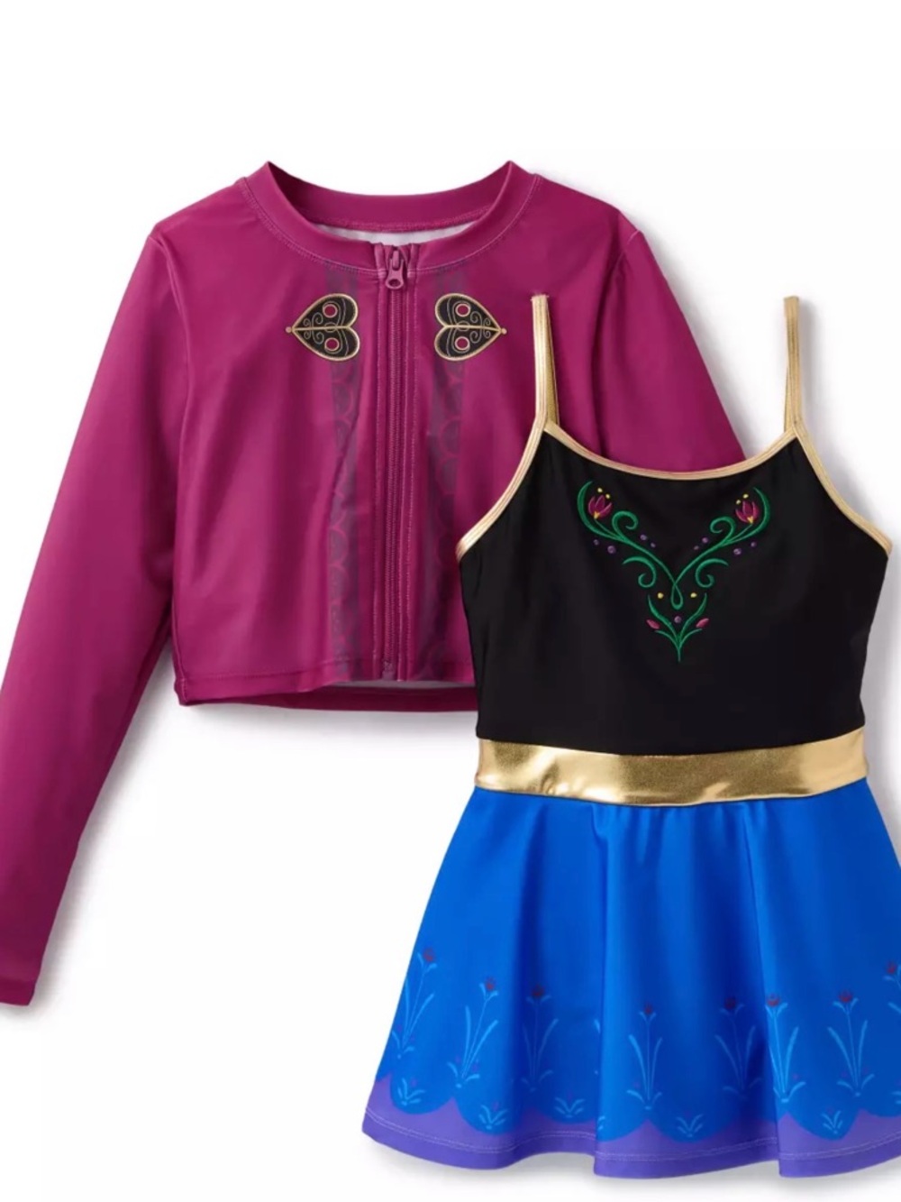 Disney Anna Swimwear Set for Girls – Two-Piece – Frozen